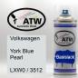 Preview: Volkswagen, York Blue Pearl, LXW0 / 3512: 400ml Sprühdose, von ATW Autoteile West.